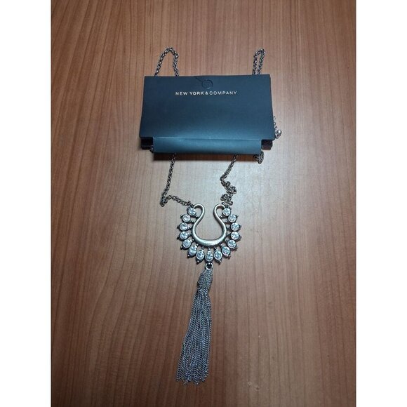 NWT New York & Company Statement Necklace Boho Business Casual Y2K Office Preppy - Picture 3 of 3